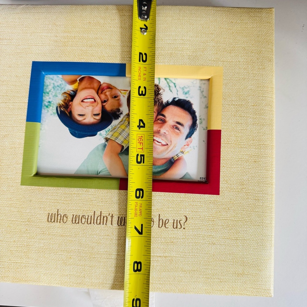 NEW VINTAGE HALLMARK 90s Y2K Beige Stripe Picture Album Photo Coffee Table Book - Picture 9 of 10